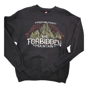 Disney Parks collectible Expedition Everest Black crew neck sweatshirt  Large